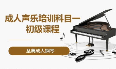 成人声乐培训&middot;科目一初级课程